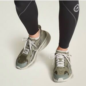 adidas by Stella McCartney Ultraboots in Legacy Green with Light Gray Accents